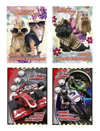 Zeszyt papierów kolorowych A4/10K MIX Zeszyt papierów kolorowych A4/10K MIX