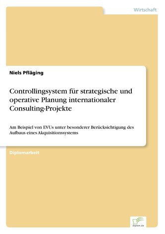 Controllingsystem für strategische und operative Planung internationaler Consulting-Projekte