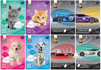 Zeszyt A5/32K linia kolorowa z aplikacją (10szt)