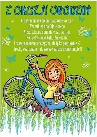 Karnet Young B6 + koperta wzór nr 21 Urodziny