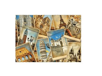 Koperta A4 na napę z nadrukiem Cities