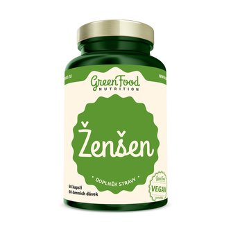 GreenFood nutrition - Ženšen 60 vegan kapslí