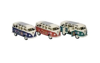 Van Volkswagen z kwiatkami hipisowskimi