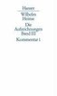 Aufzeichnungen 1768-1783. Kommentar zu Band 1