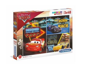 Puzzle 3x48 Super kolor Cars