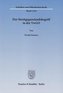 Der Streitgegenstandsbegriff in der VwGO