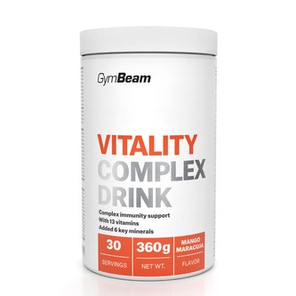 Vitality Complex Drink - GymBeam - zelené jablko - 360 g