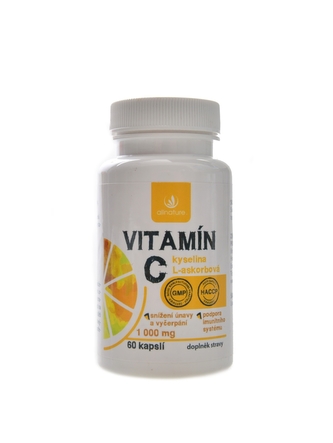 Allnature - Vitamín C 1000 mg 60 kapslí