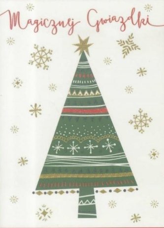 Karnet B6 Boże Narodzenie - Choinka (10szt)