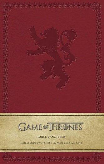 Game of Thrones: House Lannister Hardcover Ruled Journal