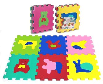 Puzzle piankowe 6 elementów Zwierzęta