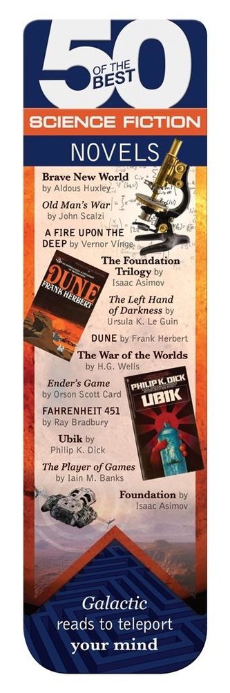 50 BEST - Science Fiction - magnetyczna zakładka d