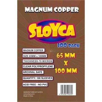 Koszulki Magnum Copper 65x100mm (100szt) SLOYCA Koszulki Magnum Copper 65x100mm (100szt) SLOYCA