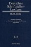 Deutsches Schriftsteller-Lexikon 1830-1880 BAND II.2.  E-F