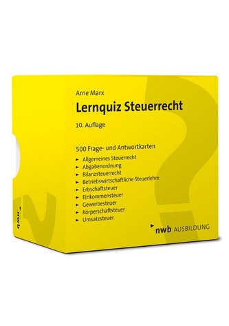 Lernquiz Steuerrecht