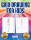 Easy drawing book for kids using grids (Grid drawing for kids - Anime): This book teaches kids how to draw using grids