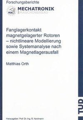 Fanglagerkontakt magnetgelagerter Rotoren