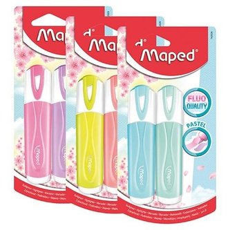 Zakreślacz Fluo pastel 2 kolory MIX MAPED