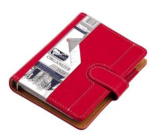 Organizer A6 Jazz czerwony ELEFANT