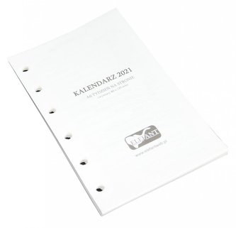 Wkład kalendarzowy A6 2021 tygod. ELEFANT