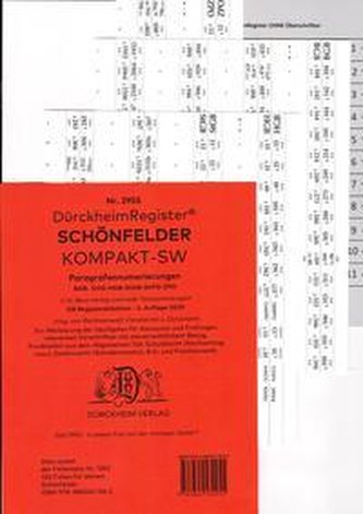 DürckheimRegister® SCHÖNFELDER KOMPAKT SW 2021