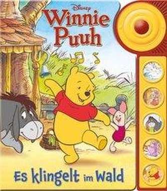 Disney Winnie Puuh: Es klingelt im Wald - Soundbuch - Pappbilderbuch mit Klingelknopf und 5 lustigen Geräuschen für Kinder ab 18