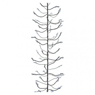 LED vánoční nano řetěz – ježek, 2,4m, studená bílá, časovač