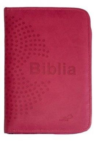 Biblia z kolorową wkładką (różowa z suwakiem)