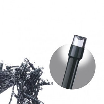 LED vánoční rampouchy, 3,6m, studená bílá, programy