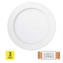 LED panel TRIAK 170mm, kruhový přisazený bílý, 12W teplá b.