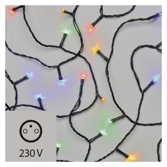 LED vánoční řetěz, 10m, vnitřní, multicolor