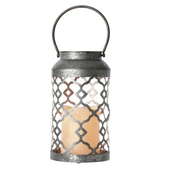 LED dekorace – lucerna zdobená černá, 3× AAA, blikající,t.b.