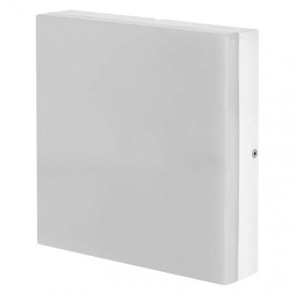 LED přisazené svítidlo, čtvercové bílé 24W teplá b., IP44