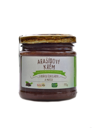 Božské oříšky - Arašídový krém s hořkou čoko a mátou 190g