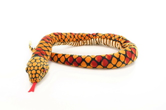 Plyš Had žlutý velký