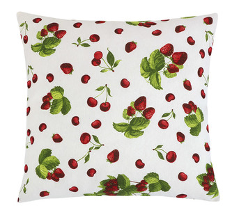 Povláček EMA - jahody a třešně - 45x45 cm