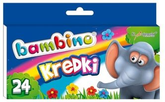 Kredki świecowe 24 kolory BAMBINO Kredki świecowe 24 kolory BAMBINO