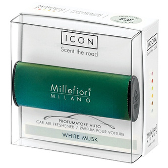 Millefiori Milano Vůně do auta Icon Classic Bílé pižmo 47 g unisex