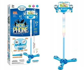 Mikrofon podwójny na stojaku