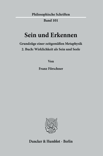 Sein und Erkennen.