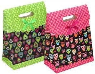 Torebka prezentowa zamykana na rzep średnia