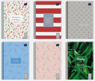 Kołozeszyt A4/100K kratka EKO mat+lakier (5szt)