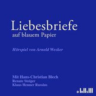 Liebesbriefe auf blauem Papier