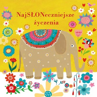 Karnet B6 Urodziny- Słoń