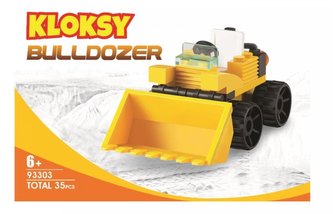 Klocki Kloksy Maszyny budowlane buldożer 35 el.