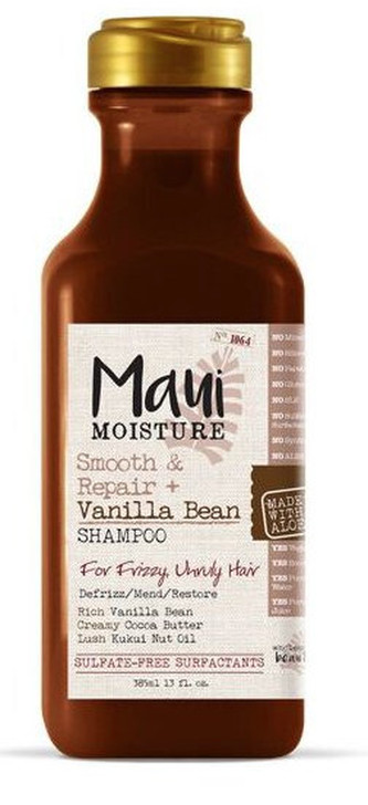 MAUI MAUI vyhlazující šampon pro kudrnaté vlasy + Vanil.lusky 385 ml