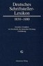 Deutsches Schriftsteller-Lexikon 1830-1880 BAND III.1. G