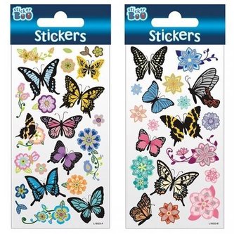 Naklejki Sticker BOO motyle i kwiaty