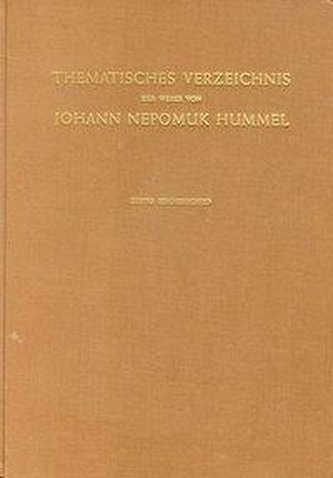 Thematisches Verzeichnis der Werke von Johann Nepumuk Hummel