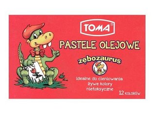 Pastele olejowe De Luxe 12 kolorów TOMA